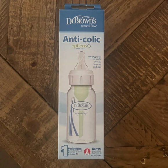 Dr. Brown's Options + Narrow Anti-Colic Baby Bottle 4 oz - 120 ml - Picture 1 of 4